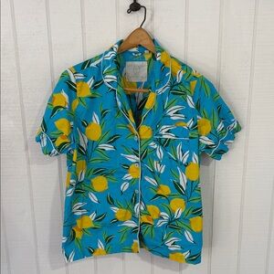 Printfresh Blue and Yellow Floral Men's Shirt